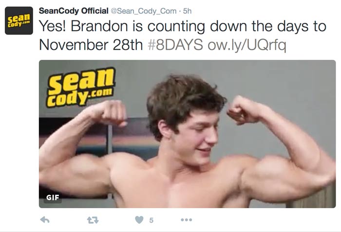 Countdown to Brandon's Black Friday Return at SeanCody